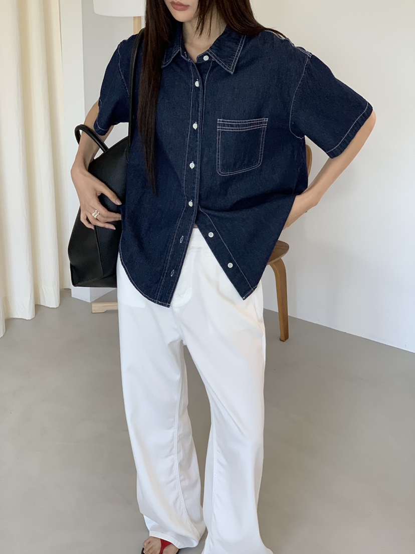 RIVER RAIN韓國代購女士新品26夏季26春夏人氣襯衫蕾絲衫RIVER RAIN襯衫/蕾絲衫