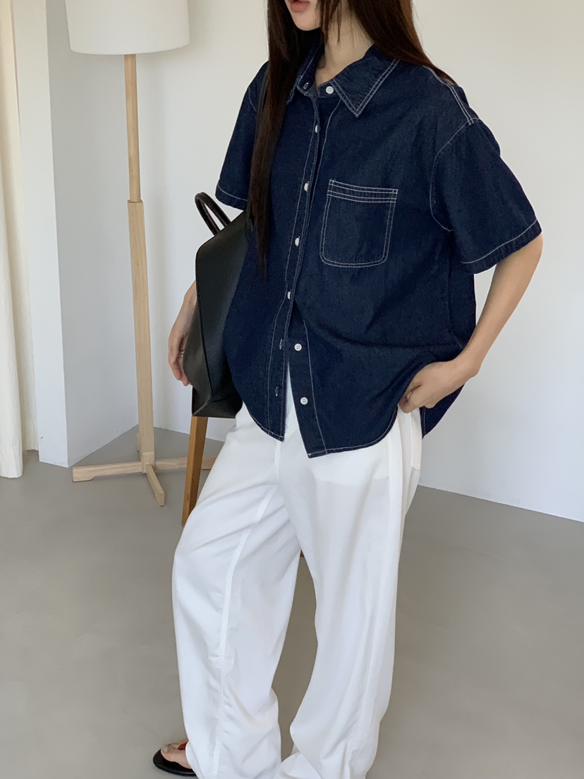 RIVER RAIN韓國代購女士新品26夏季26春夏人氣襯衫蕾絲衫RIVER RAIN襯衫/蕾絲衫