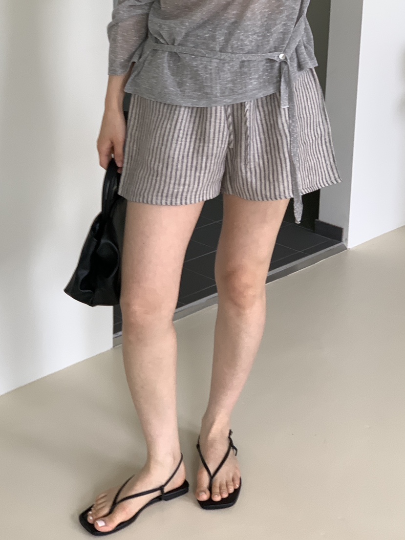 CICI東大門實拍韓國女裝新款熱賣推薦時尚休閑人氣短褲條紋Ci Ci短褲