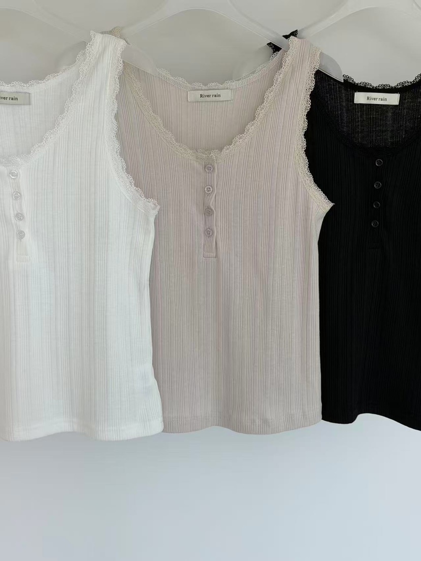 RIVER RAIN韓國東大門代購女裝新品26夏季人氣休閑吊帶背心RIVER RAIN吊帶/背心