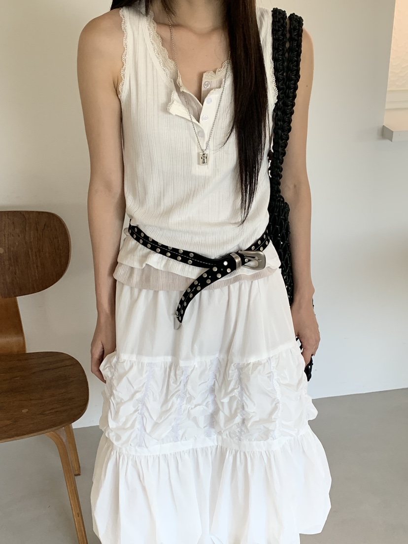 RIVER RAIN韓國東大門代購女裝新品26夏季人氣休閑吊帶背心RIVER RAIN吊帶/背心