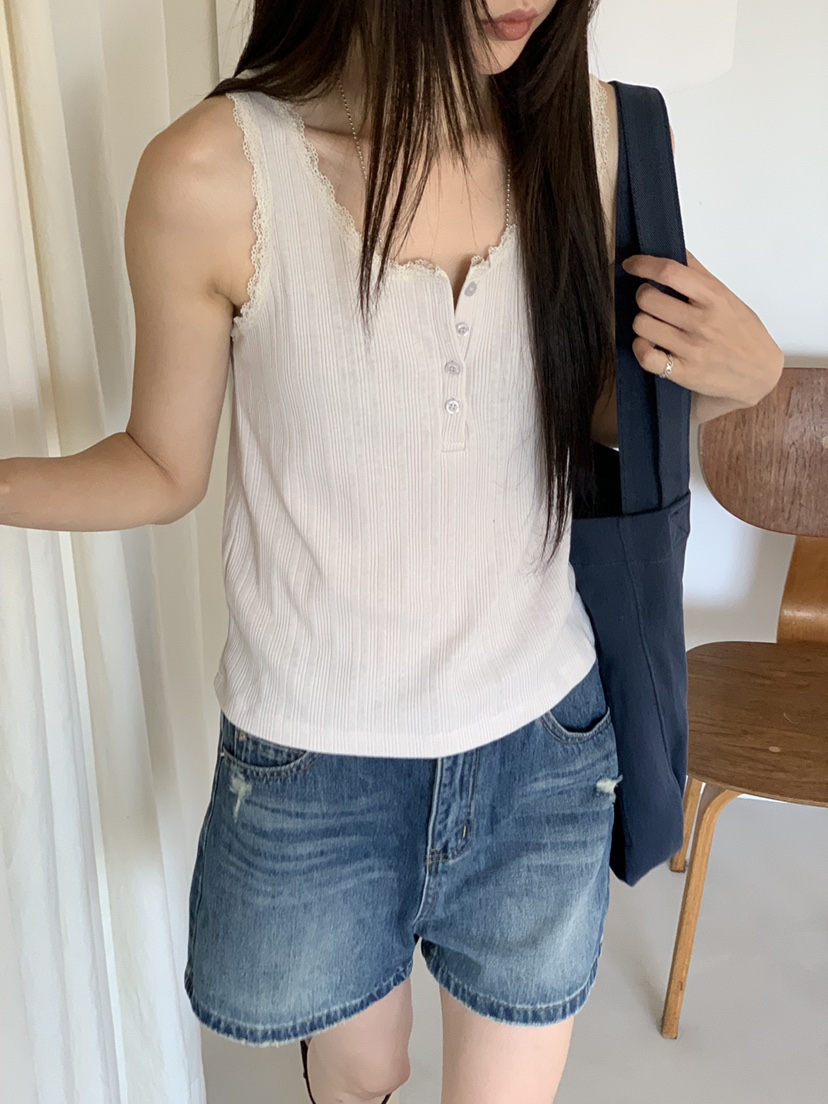RIVER RAIN韓國東大門代購女裝新品26夏季人氣休閑吊帶背心RIVER RAIN吊帶/背心