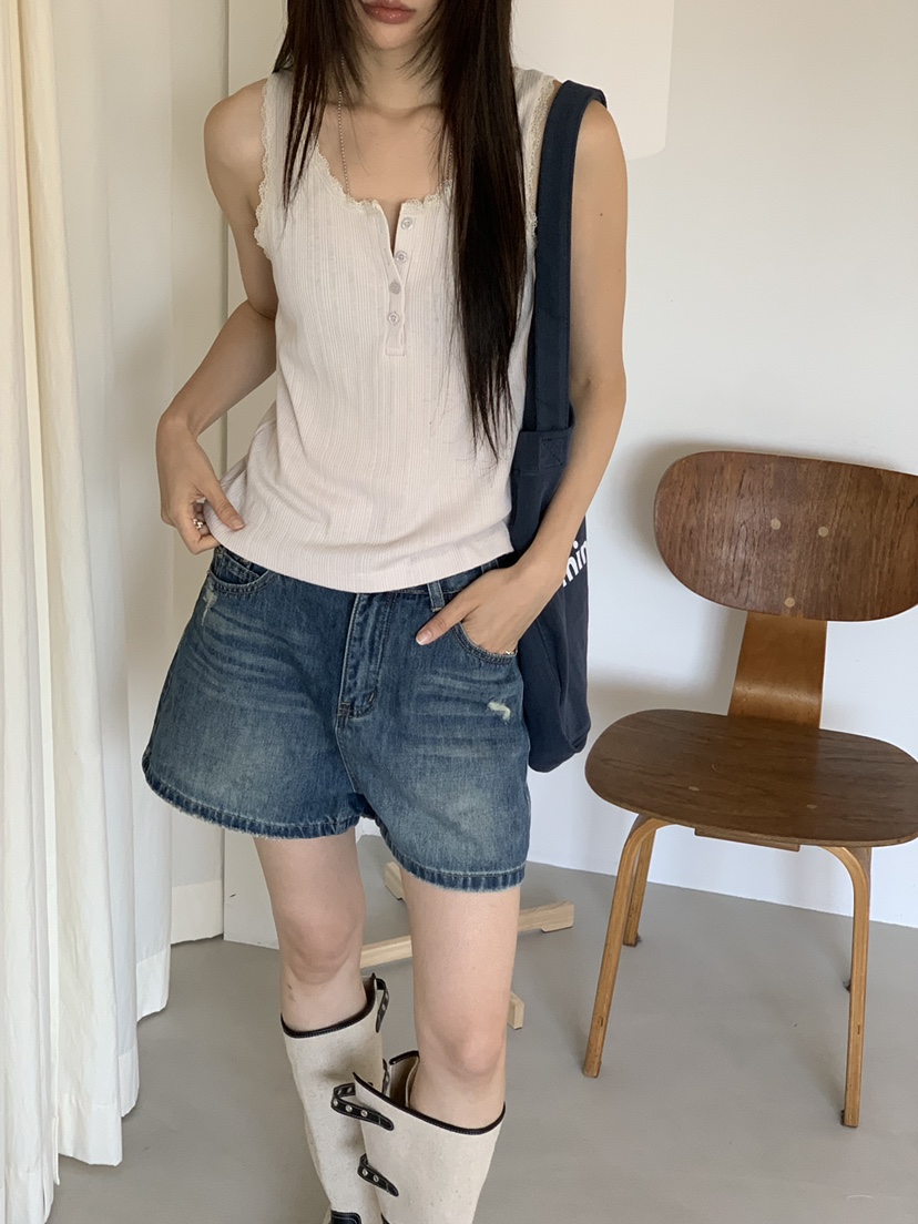 RIVER RAIN韓國東大門代購女裝新品26夏季人氣休閑吊帶背心RIVER RAIN吊帶/背心