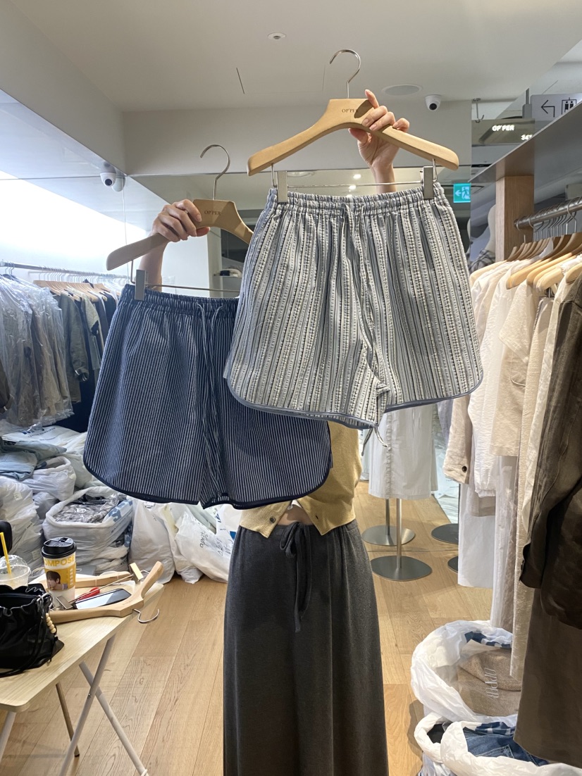 OP PER韓國代購女裝新品26夏季人氣26春夏推薦熱賣時尚短褲OPPER-simplebeige短褲