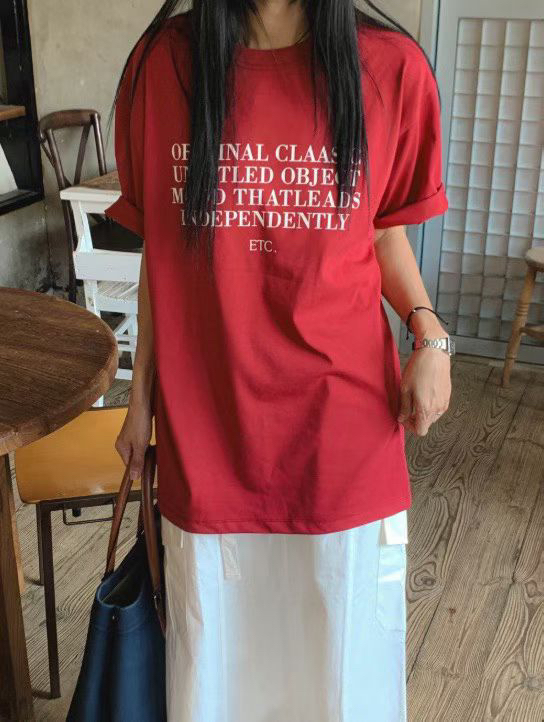 MOOD-A韓國東大門直郵女士新品熱賣26夏季26春夏職業T恤MOOD-AT恤圖色2
