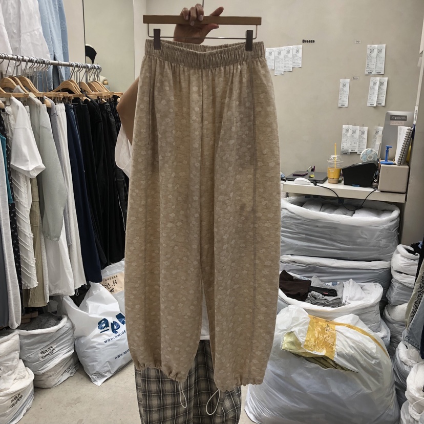 BREEZE韓國直郵女裝新款26春夏職業熱賣推薦時尚休閑褲提花BREEZE休閑褲圖色2