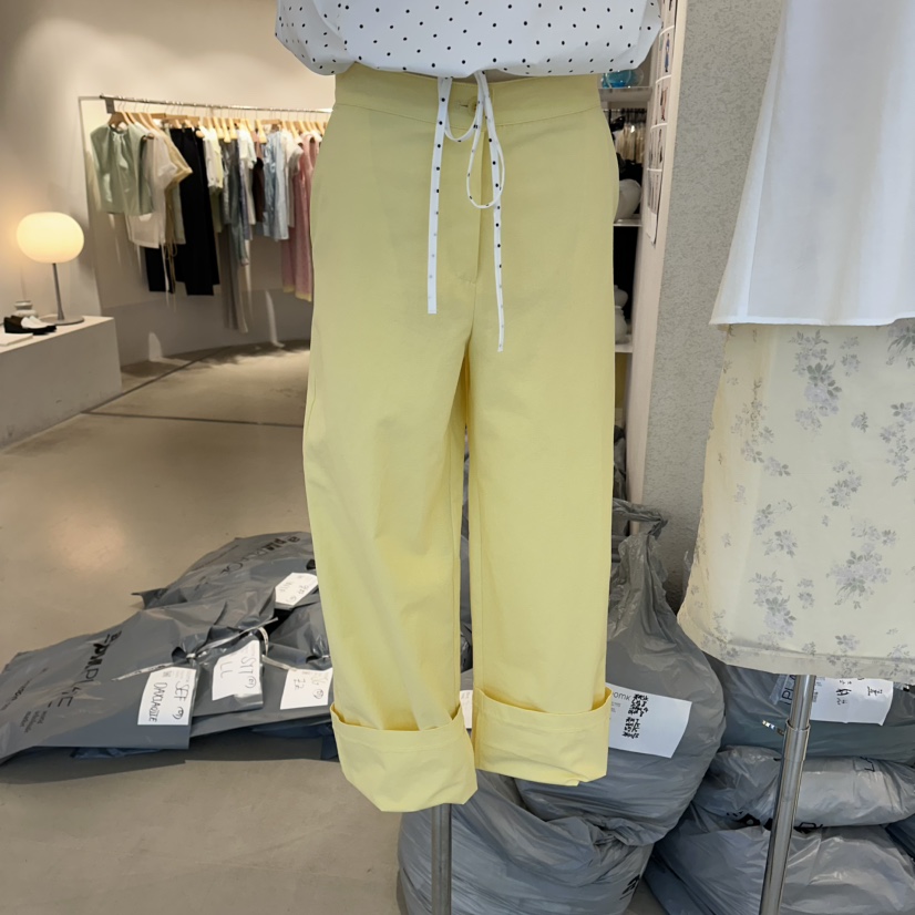 ROOM K-P韓國直郵實拍女士新品26春夏休閑人氣休閑褲口袋roomk休閑褲圖色2