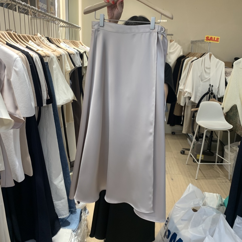 ARCHER東大門實拍韓國女士新品職業人氣26春夏26夏季長裙絲綢ARCHER長裙圖色2