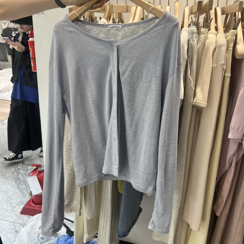 TAFFETA/MURET韓國直郵女士新款時尚推薦休閑人氣長袖T恤TAFFETA/MURET長袖T恤圖色1