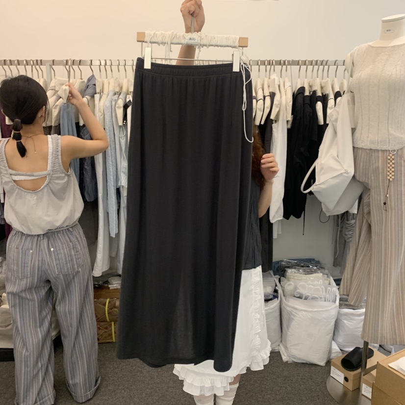 MAG東大門實拍韓國女士新品推薦時尚職業人氣休閑長裙羊毛MAG長裙圖色3