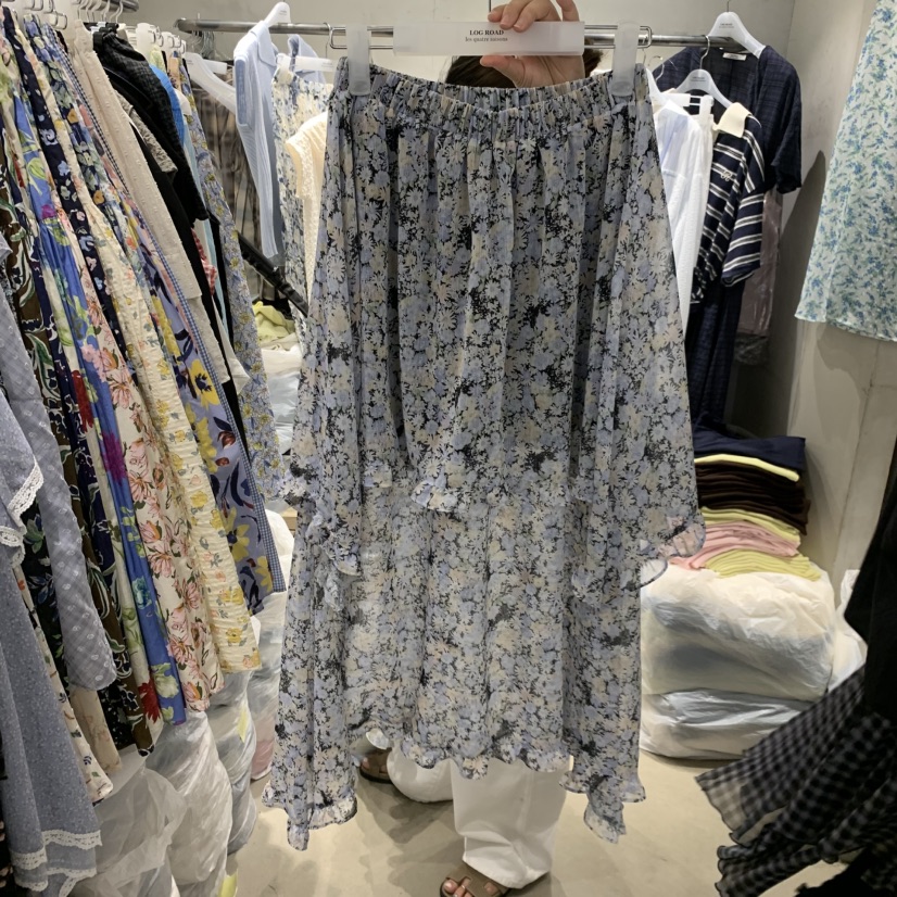 LOGROAD東大門實拍韓國女士新品職業推薦時尚熱賣26春夏長裙LOG ROAD長裙圖色1