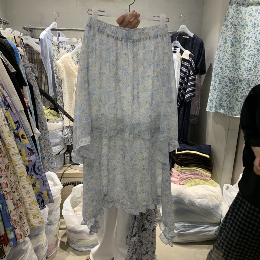 LOGROAD東大門實拍韓國女士新品職業推薦時尚熱賣26春夏長裙LOG ROAD長裙圖色2