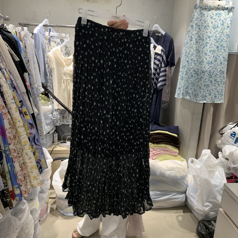 LOGROAD東大門實拍韓國女裝新款休閑26春夏人氣熱賣26夏季長裙LOG ROAD長裙圖色2