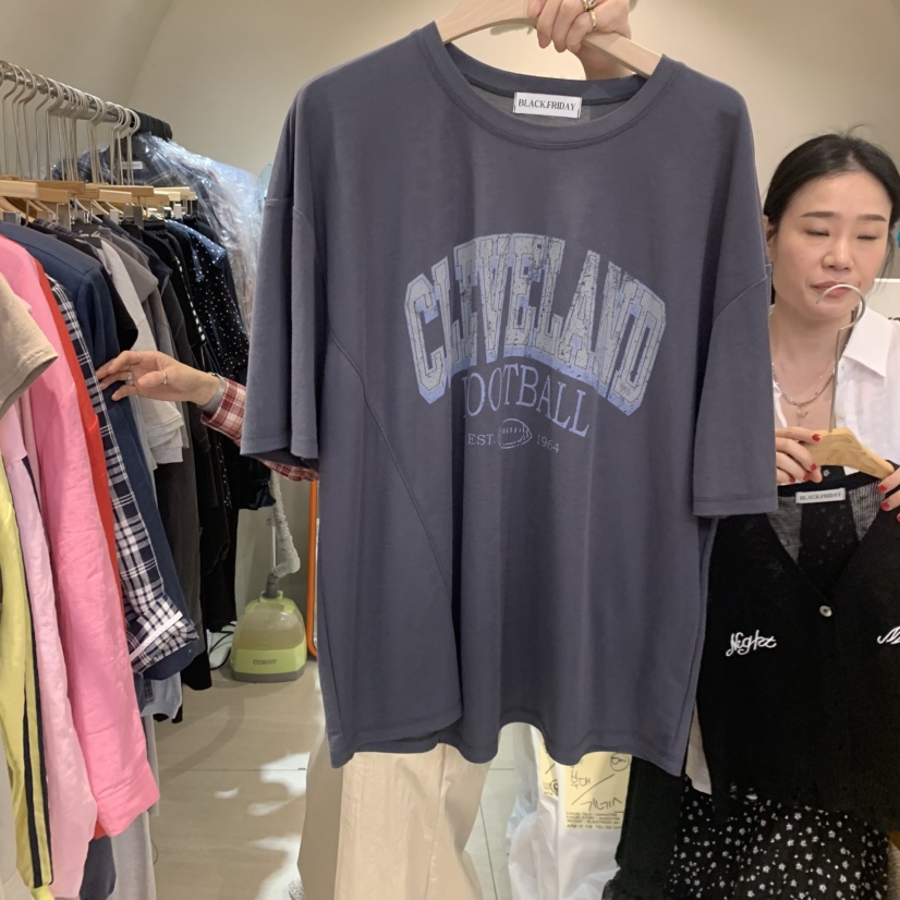 BLACKFRIDAY韓國東大門直郵女士新款熱賣26春夏休閑時尚T恤BLACK FRIDAYT恤圖色3