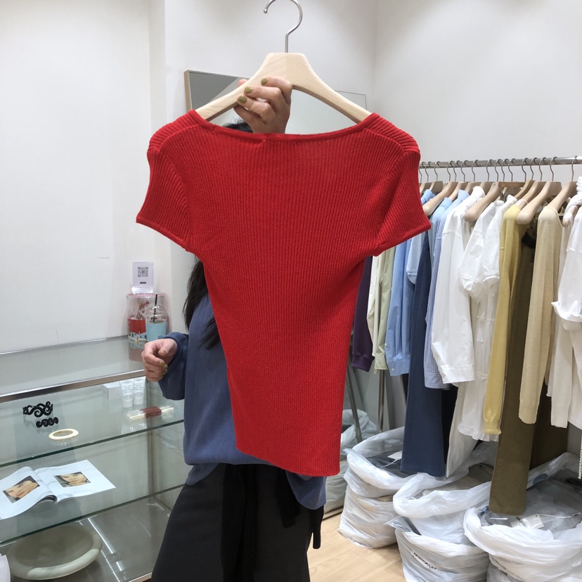 HAUS-A韓國東大門代購女裝新品熱賣推薦26夏季T恤短袖針織衫HAUSWOMENT恤