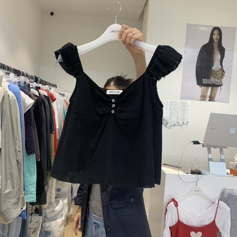RUMIRU/AWEAR韓國代購女裝新款推薦26夏季26春夏襯衫蕾絲衫awear/RUMIRU襯衫/蕾絲衫圖色2