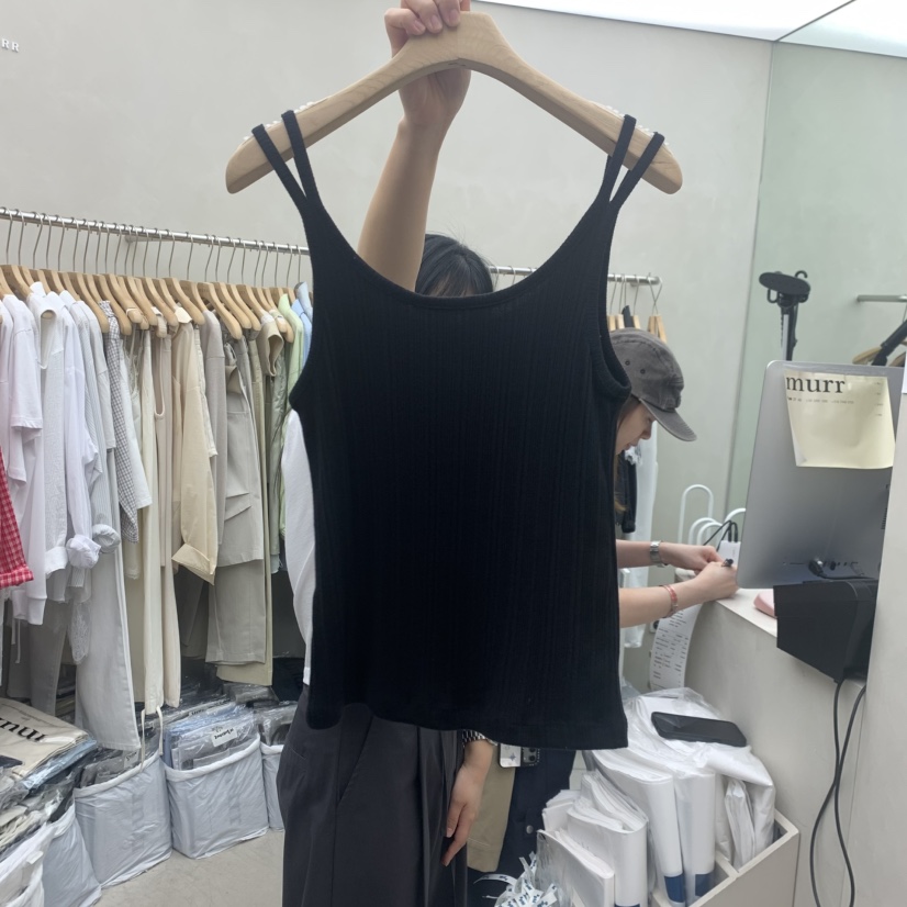 MURR東大門實拍韓國女士新款人氣26春夏26夏季熱賣吊帶背心MURR吊帶/背心