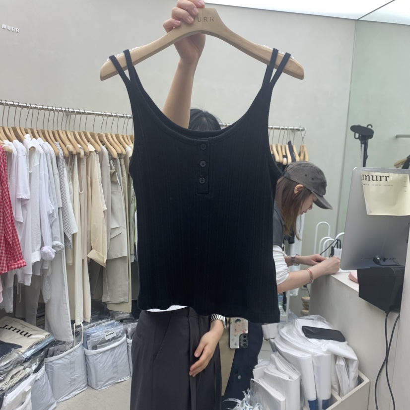 MURR東大門實拍韓國女士新款人氣26春夏26夏季熱賣吊帶背心MURR吊帶/背心圖色3