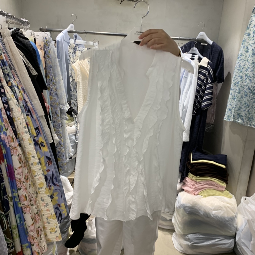 LOGROAD韓國直郵女士新品職業26春夏人氣時尚休閑襯衫蕾絲衫LOG ROAD襯衫/蕾絲衫圖色2