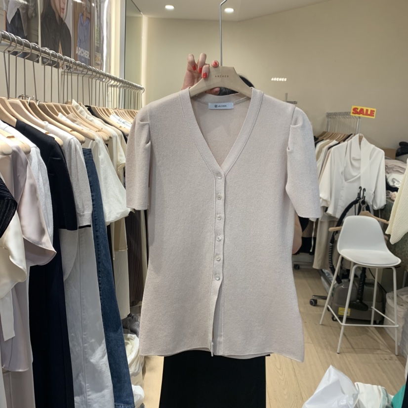 ARCHER韓國東大門代購女士新品26夏季職業休閑26春夏針織衫ARCHER針織衫圖色3