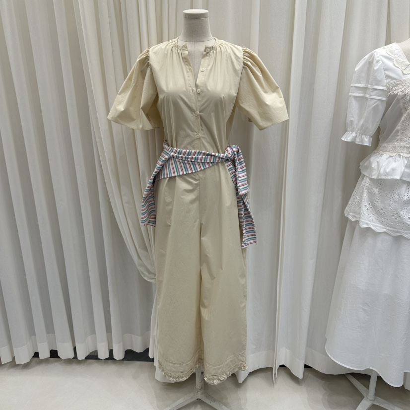 AFTERNOON韓國東大門直郵女士新款休閑26春夏連體褲不含屁簾AFTERNOON連體褲圖色2
