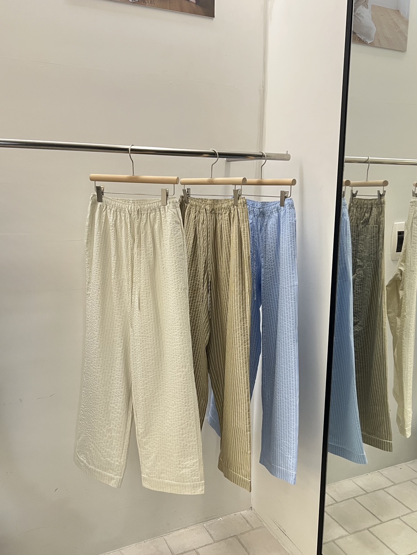 REGULARLY/PLACOR韓國東大門代購女裝新品26夏季休閑褲條紋REGULARLY/PLACOR休閑褲