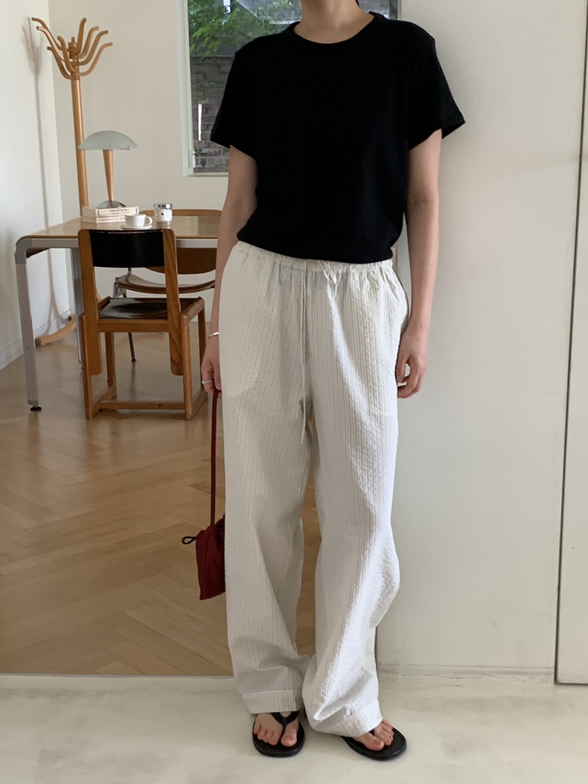 REGULARLY/PLACOR韓國東大門代購女裝新品26夏季休閑褲條紋REGULARLY/PLACOR休閑褲