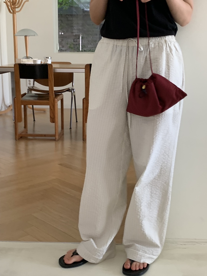 REGULARLY/PLACOR韓國東大門代購女裝新品26夏季休閑褲條紋REGULARLY/PLACOR休閑褲