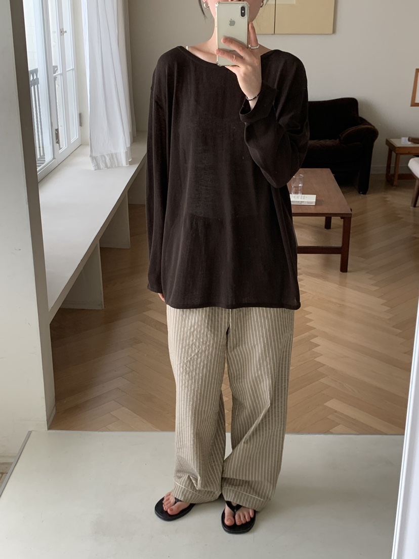 REGULARLY/PLACOR韓國東大門代購女裝新品26夏季休閑褲條紋REGULARLY/PLACOR休閑褲