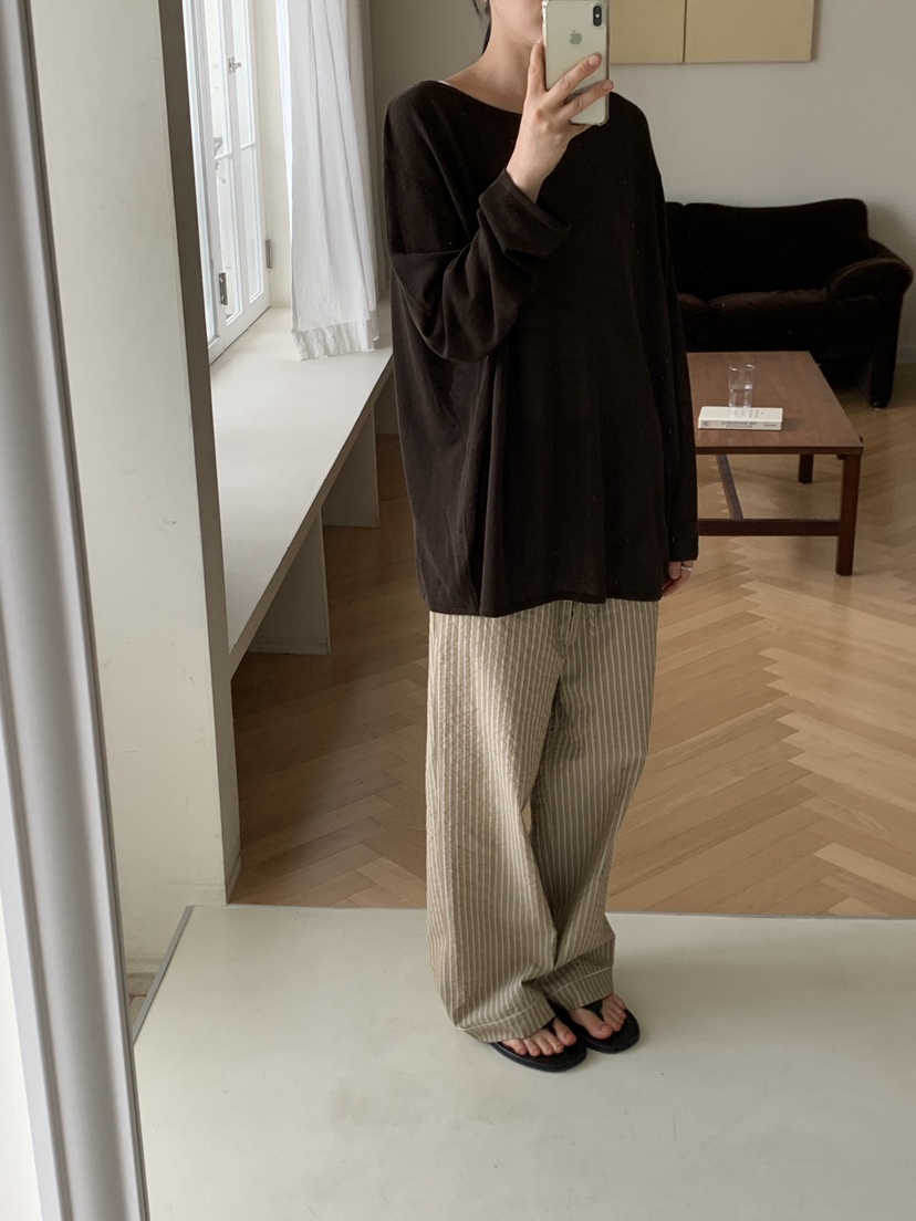 REGULARLY/PLACOR韓國東大門代購女裝新品26夏季休閑褲條紋REGULARLY/PLACOR休閑褲