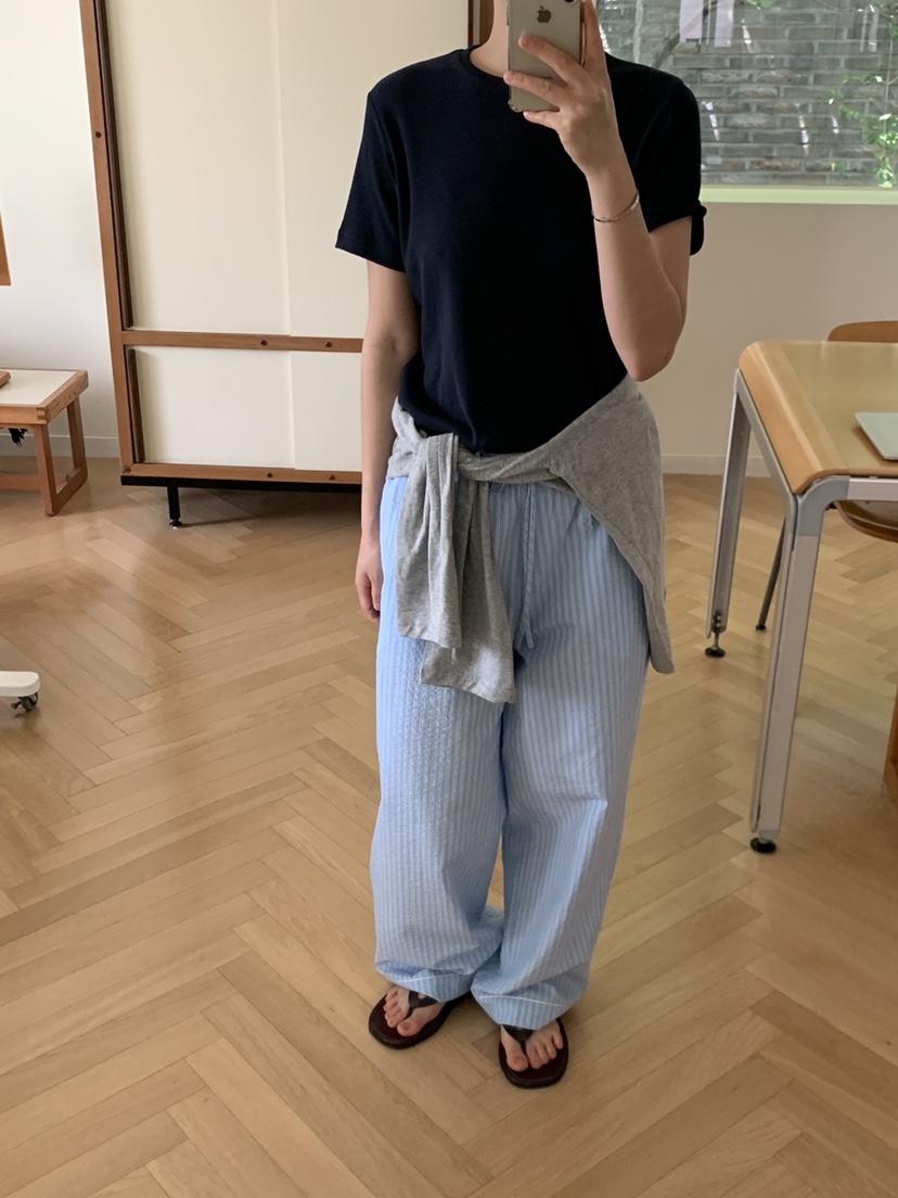 REGULARLY/PLACOR韓國東大門代購女裝新品26夏季休閑褲條紋REGULARLY/PLACOR休閑褲