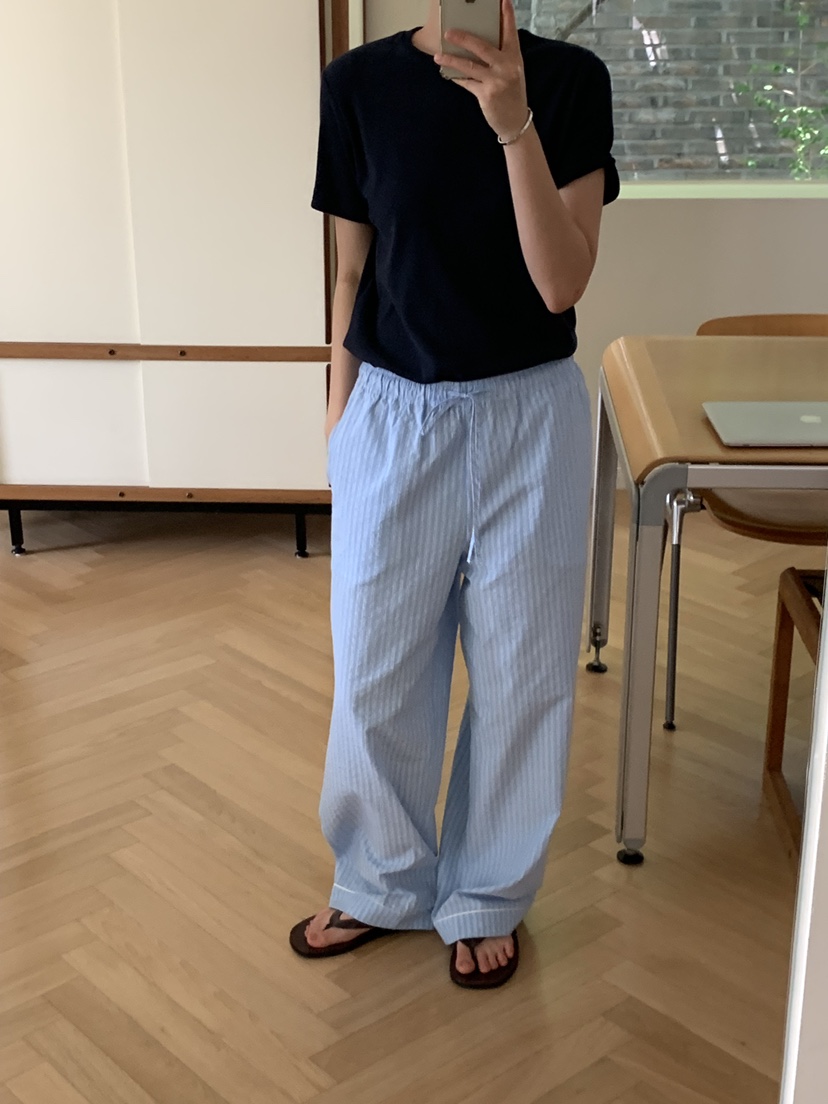 REGULARLY/PLACOR韓國東大門代購女裝新品26夏季休閑褲條紋REGULARLY/PLACOR休閑褲
