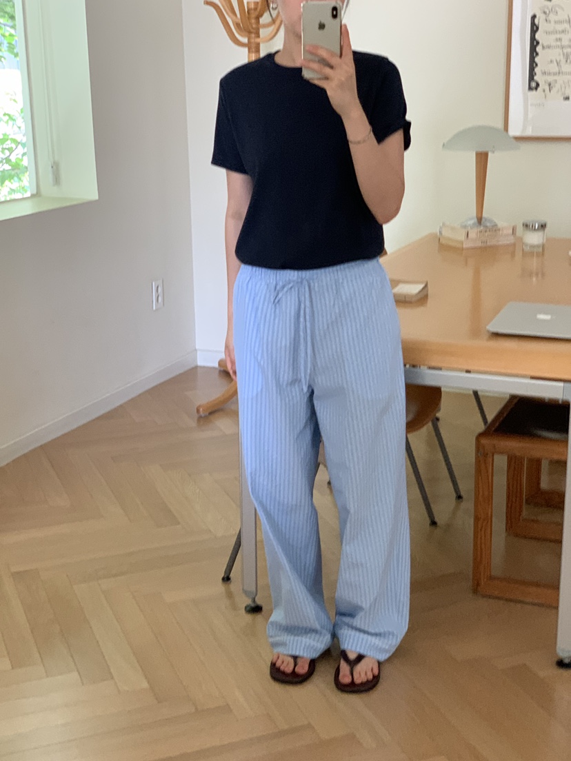 REGULARLY/PLACOR韓國東大門代購女裝新品26夏季休閑褲條紋REGULARLY/PLACOR休閑褲