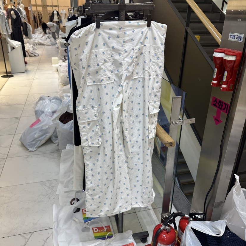 A2/D2韓國代購女士新款26夏季推薦人氣休閑褲工裝褲花朵A2/D2休閑褲