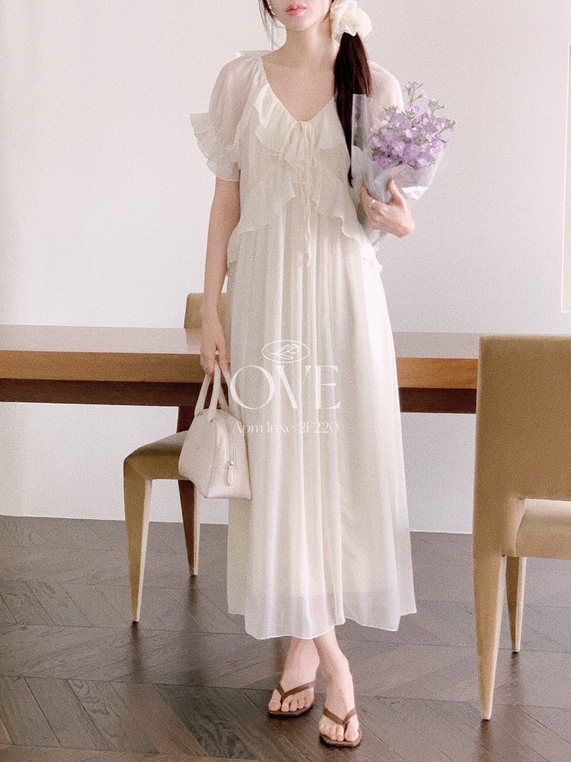 OVE韓國東大門代購女士新款推薦熱賣26春夏職業26夏季連衣裙OVE連衣裙