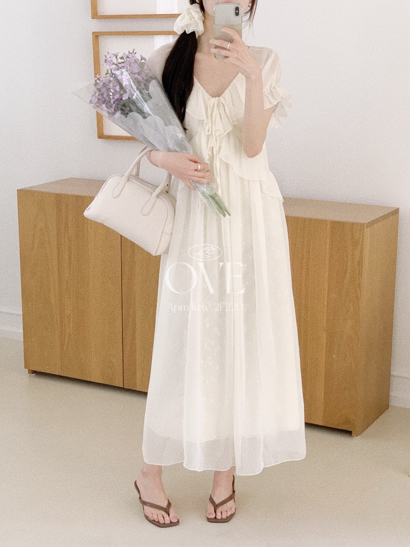 OVE韓國東大門代購女士新款推薦熱賣26春夏職業26夏季連衣裙OVE連衣裙