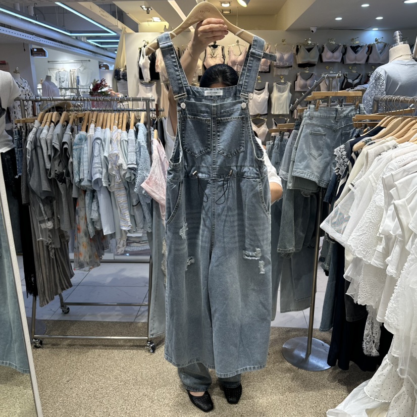BELITA韓國直郵女士新款熱賣26春夏推薦26夏季時尚背帶褲BELITA背帶褲圖色1