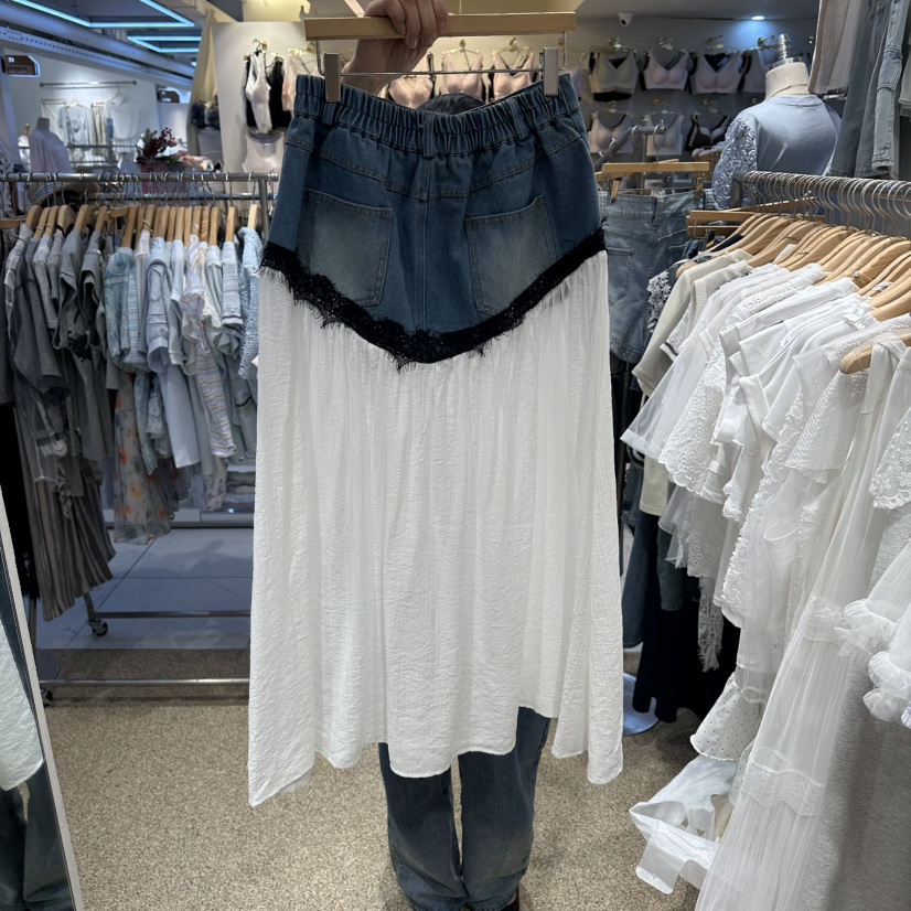 BELITA韓國代購女裝新品26春夏熱賣休閑推薦時尚長裙撞色BELITA長裙