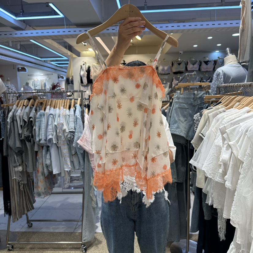 BELITA韓國東大門代購女士新品休閑26夏季26春夏吊帶背心雪紡BELITA吊帶/背心圖色1