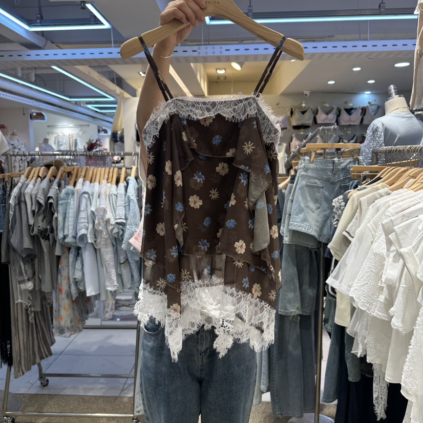BELITA韓國東大門代購女士新品休閑26夏季26春夏吊帶背心雪紡BELITA吊帶/背心圖色2