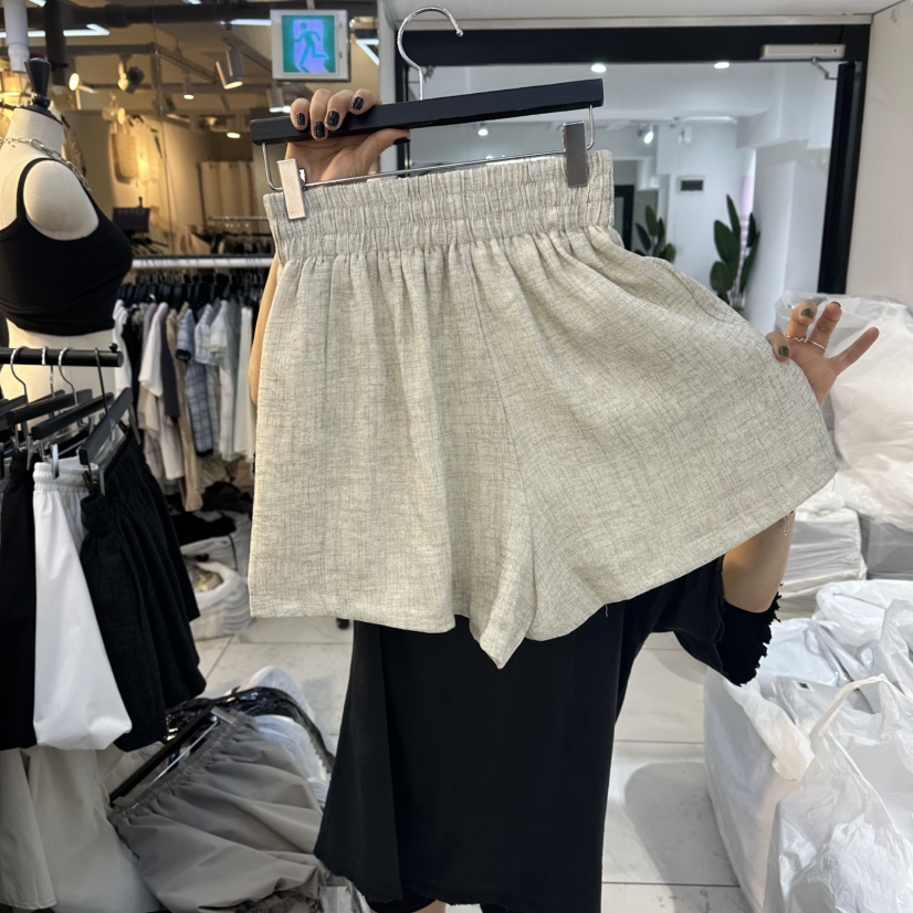 空東大門實拍韓國女裝新款26夏季熱賣人氣26春夏時尚短褲BAKHA短褲圖色3