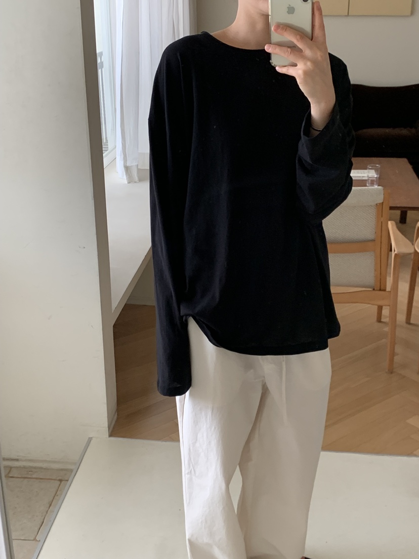 REGULARLY/PLACOR韓國東大門代購女裝新款休閑職業長袖T恤REGULARLY/PLACOR長袖T恤