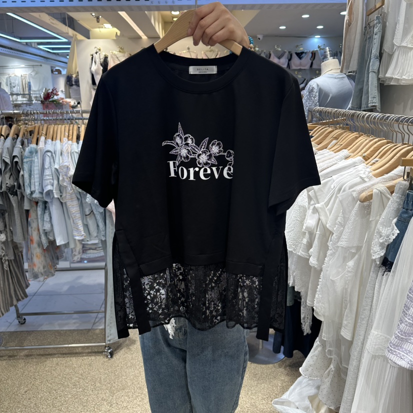 BELITA韓國直郵實拍女士新品職業休閑26春夏時尚推薦熱賣T恤BELITAT恤圖色2