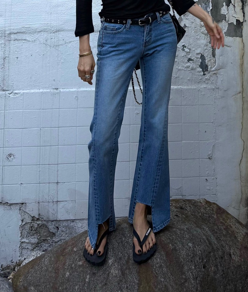 ABBEYLEE韓國東大門直郵女裝新品推薦26夏季人氣26春夏牛仔褲ABBEYLEE牛仔褲