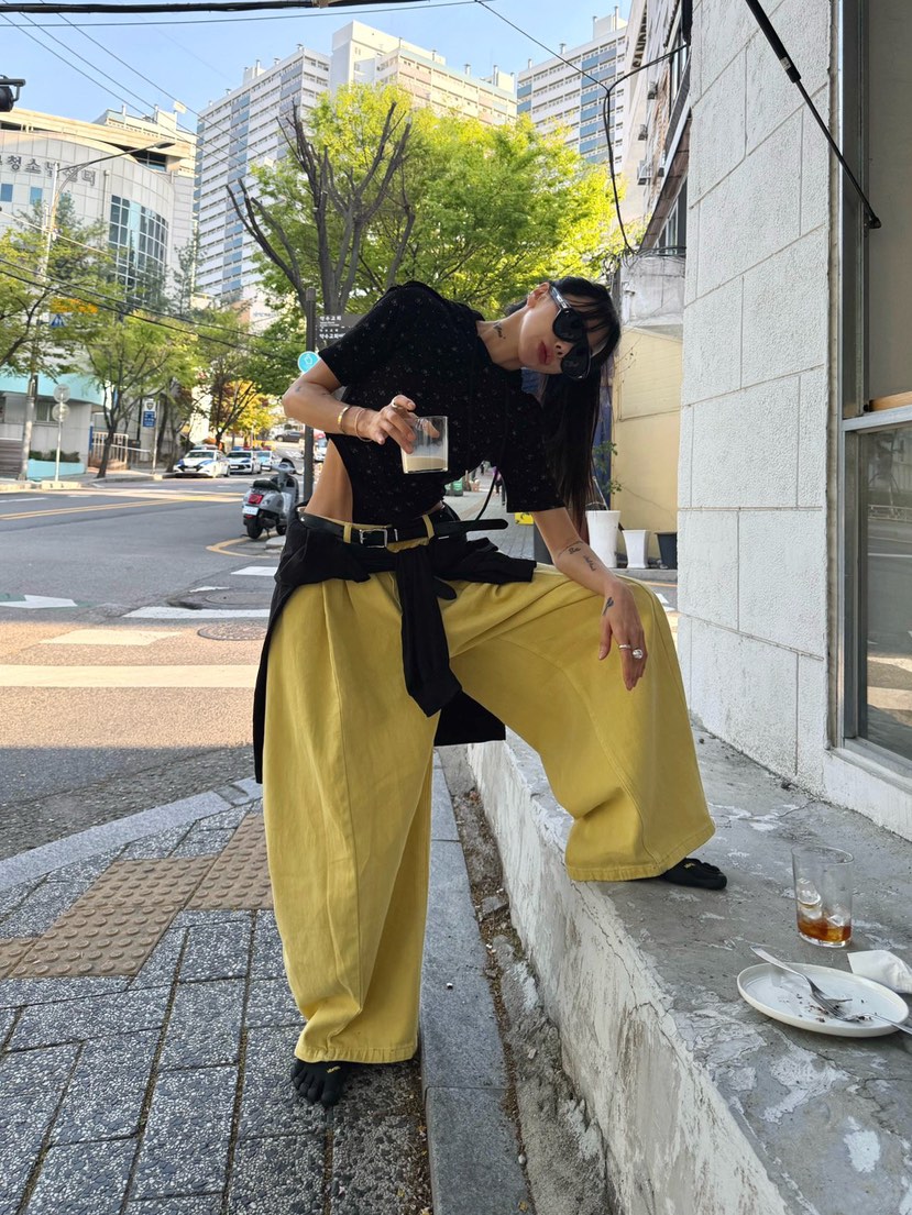 ABBEYLEE韓國直郵女裝新款26春夏人氣休閑休閑褲不含腰帶ABBEYLEE休閑褲