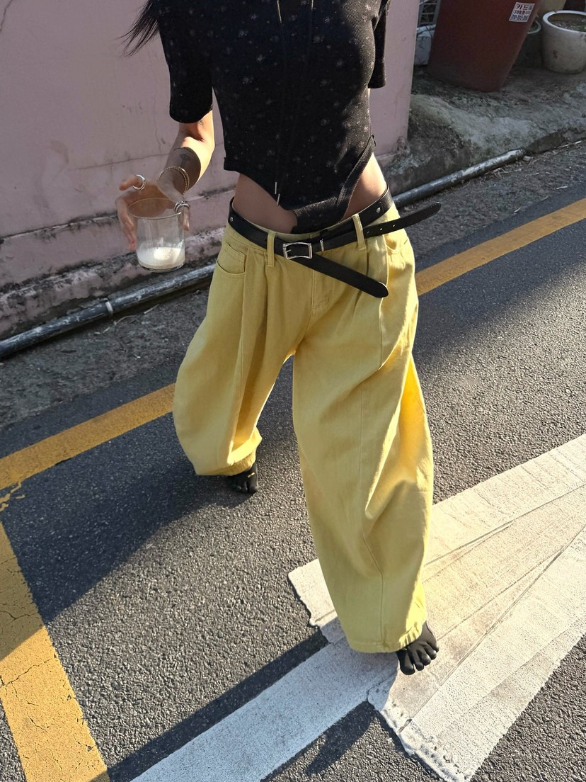 ABBEYLEE韓國直郵女裝新款26春夏人氣休閑休閑褲不含腰帶ABBEYLEE休閑褲