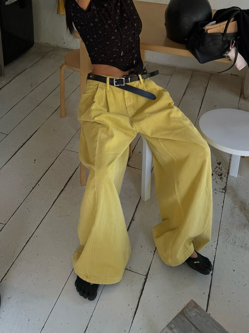 ABBEYLEE韓國直郵女裝新款26春夏人氣休閑休閑褲不含腰帶ABBEYLEE休閑褲圖色2