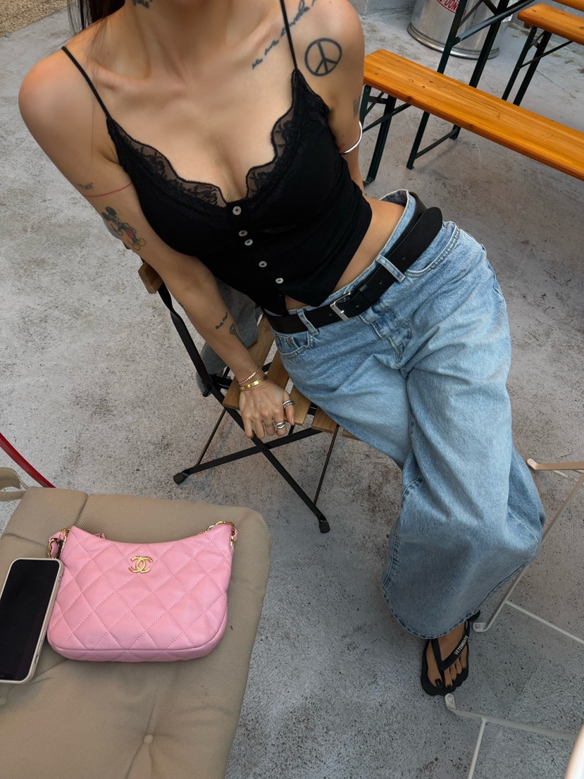 ABBEYLEE韓國代購女裝新款26夏季休閑26春夏吊帶背心蕾絲紐扣ABBEYLEE吊帶/背心