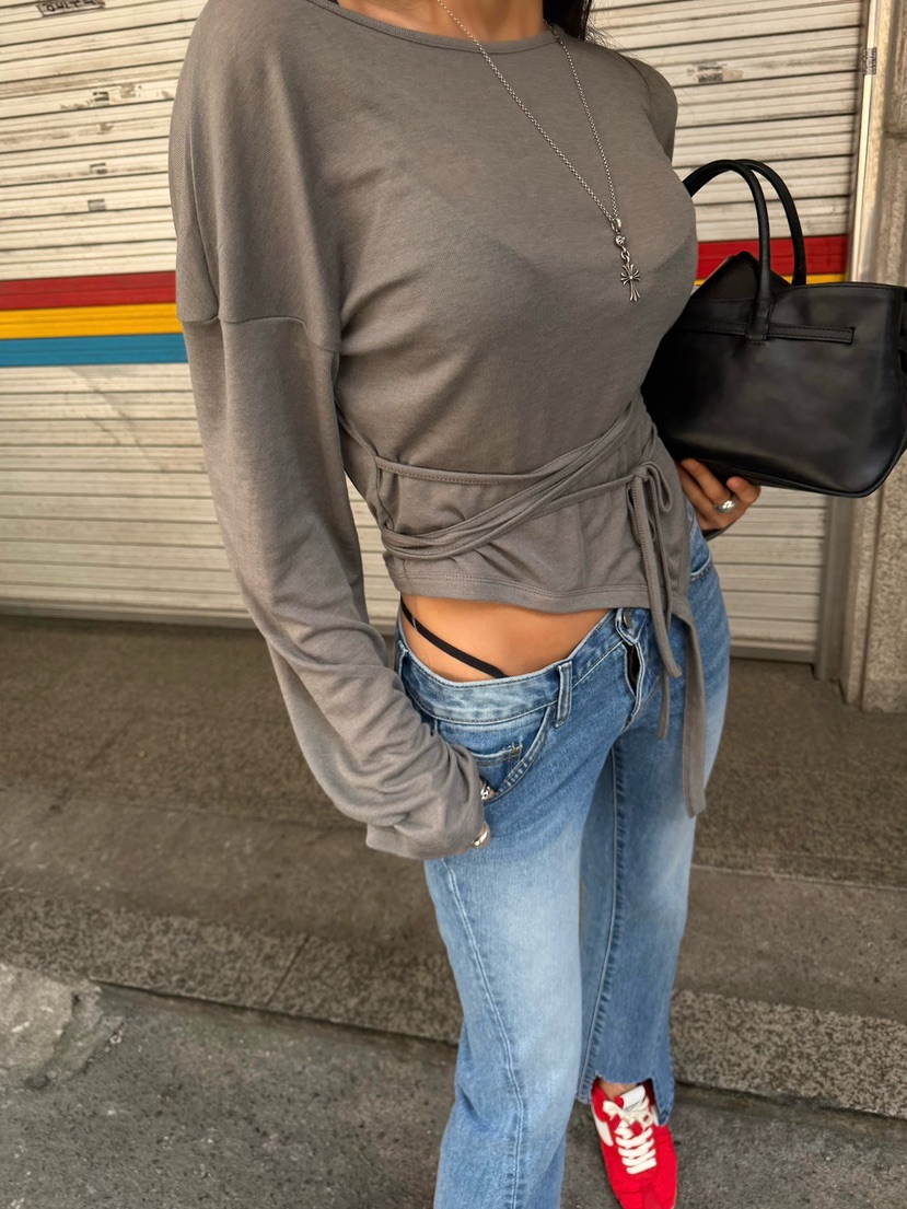 ABBEYLEE韓國代購女裝新品人氣休閑26春夏時尚熱賣長袖T恤ABBEYLEE長袖T恤