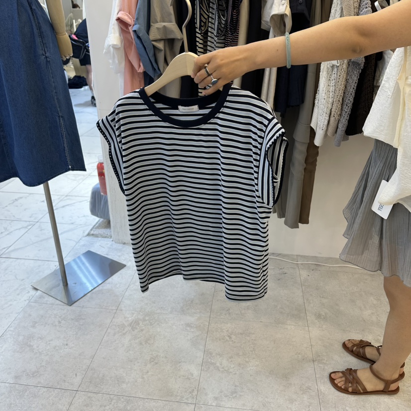 FUNNY POWDER韓國代購女裝新款26夏季人氣休閑職業T恤刺繡THE FUNNYT恤圖色3
